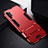 Silikon Hülle Handyhülle und Kunststoff Schutzhülle Tasche mit Ständer R02 für Samsung Galaxy Note 10 Plus Rot