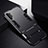 Silikon Hülle Handyhülle und Kunststoff Schutzhülle Tasche mit Ständer R02 für Samsung Galaxy Note 10 Plus Schwarz