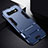Silikon Hülle Handyhülle und Kunststoff Schutzhülle Tasche mit Ständer R02 für Samsung Galaxy S10 Plus