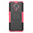 Silikon Hülle Handyhülle und Kunststoff Schutzhülle Tasche mit Ständer R02 für Xiaomi Poco F2 Pro