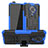 Silikon Hülle Handyhülle und Kunststoff Schutzhülle Tasche mit Ständer R02 für Xiaomi Poco F2 Pro Blau