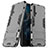 Silikon Hülle Handyhülle und Kunststoff Schutzhülle Tasche mit Ständer R03 für Huawei Honor 20