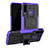 Silikon Hülle Handyhülle und Kunststoff Schutzhülle Tasche mit Ständer R03 für Huawei Honor 20 Lite