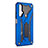 Silikon Hülle Handyhülle und Kunststoff Schutzhülle Tasche mit Ständer R04 für Huawei Nova 5T Blau
