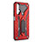 Silikon Hülle Handyhülle und Kunststoff Schutzhülle Tasche mit Ständer R04 für Huawei Nova 5T Rot