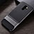 Silikon Hülle Handyhülle und Kunststoff Schutzhülle Tasche mit Ständer R06 für Xiaomi Redmi Note 8 Pro Grau