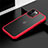Silikon Hülle Handyhülle und Kunststoff Schutzhülle Tasche N01 für Apple iPhone 12 Pro Max Rot