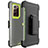 Silikon Hülle Handyhülle und Kunststoff Schutzhülle Tasche N04 für Samsung Galaxy Note 20 Ultra 5G Grün