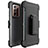 Silikon Hülle Handyhülle und Kunststoff Schutzhülle Tasche N04 für Samsung Galaxy Note 20 Ultra 5G Schwarz