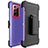 Silikon Hülle Handyhülle und Kunststoff Schutzhülle Tasche N04 für Samsung Galaxy Note 20 Ultra 5G Violett