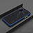 Silikon Hülle Handyhülle und Kunststoff Schutzhülle Tasche R01 für Oppo A72 Blau