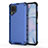 Silikon Hülle Handyhülle und Kunststoff Schutzhülle Tasche R02 für Huawei P40 Lite Blau