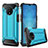 Silikon Hülle Handyhülle und Kunststoff Schutzhülle Tasche R02 für OnePlus 7T Hellblau