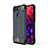 Silikon Hülle Handyhülle und Kunststoff Schutzhülle Tasche R03 für Huawei Honor View 20 Grau