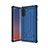 Silikon Hülle Handyhülle und Kunststoff Schutzhülle Tasche U01 für Samsung Galaxy Note 10 5G Blau und Schwarz