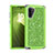 Silikon Hülle Handyhülle und Kunststoff Schutzhülle Tasche Vorder und Rückseite 360 Grad Bling-Bling für Samsung Galaxy Note 10 5G Grün