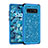 Silikon Hülle Handyhülle und Kunststoff Schutzhülle Tasche Vorder und Rückseite 360 Grad Bling-Bling für Samsung Galaxy S10 5G Blau