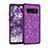 Silikon Hülle Handyhülle und Kunststoff Schutzhülle Tasche Vorder und Rückseite 360 Grad Bling-Bling für Samsung Galaxy S10 Plus Violett