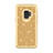 Silikon Hülle Handyhülle und Kunststoff Schutzhülle Tasche Vorder und Rückseite 360 Grad Bling-Bling für Samsung Galaxy S9 Gold