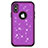 Silikon Hülle Handyhülle und Kunststoff Schutzhülle Tasche Vorder und Rückseite 360 Grad Bling-Bling U01 für Apple iPhone Xs Max Violett
