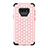 Silikon Hülle Handyhülle und Kunststoff Schutzhülle Tasche Vorder und Rückseite 360 Grad Bling-Bling U01 für Samsung Galaxy Note 9 Rosa