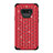 Silikon Hülle Handyhülle und Kunststoff Schutzhülle Tasche Vorder und Rückseite 360 Grad Bling-Bling U01 für Samsung Galaxy Note 9 Rot