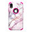 Silikon Hülle Handyhülle und Kunststoff Schutzhülle Tasche Vorder und Rückseite 360 Grad für Apple iPhone XR Pink