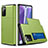 Silikon Hülle Handyhülle und Kunststoff Schutzhülle Tasche Vorder und Rückseite 360 Grad Ganzkörper N01 für Samsung Galaxy Note 20 5G Grün
