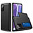 Silikon Hülle Handyhülle und Kunststoff Schutzhülle Tasche Vorder und Rückseite 360 Grad Ganzkörper N01 für Samsung Galaxy Note 20 5G Schwarz