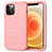 Silikon Hülle Handyhülle und Kunststoff Schutzhülle Tasche Vorder und Rückseite 360 Grad Ganzkörper R01 für Apple iPhone 12 Pro Rosa