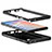 Silikon Hülle Handyhülle und Kunststoff Schutzhülle Tasche Vorder und Rückseite 360 Grad Ganzkörper R01 für Samsung Galaxy Note 20 5G Schwarz