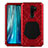 Silikon Hülle Handyhülle und Kunststoff Schutzhülle Tasche Vorder und Rückseite 360 Grad Ganzkörper R02 für Xiaomi Redmi Note 8 Pro Rot