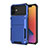 Silikon Hülle Handyhülle und Kunststoff Schutzhülle Tasche Vorder und Rückseite 360 Grad Ganzkörper R03 für Apple iPhone 12 Mini Blau