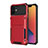 Silikon Hülle Handyhülle und Kunststoff Schutzhülle Tasche Vorder und Rückseite 360 Grad Ganzkörper R03 für Apple iPhone 12 Mini Rot