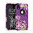 Silikon Hülle Handyhülle und Kunststoff Schutzhülle Tasche Vorder und Rückseite 360 Grad U01 für Apple iPhone XR Violett
