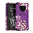 Silikon Hülle Handyhülle und Kunststoff Schutzhülle Tasche Vorder und Rückseite 360 Grad U01 für Samsung Galaxy Note 9 Violett