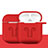 Silikon Hülle Schutzhülle Skin mit Karabiner für AirPods Ladekoffer A04 Rot