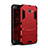 Silikon Hülle und Kunststoff Schutzhülle mit Ständer für Samsung Galaxy C5 SM-C5000 Rot