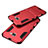 Silikon Hülle und Kunststoff Schutzhülle mit Ständer für Samsung Galaxy C7 SM-C7000 Rot