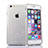 Silikon Schutzhülle Flip Tasche Durchsichtig Transparent für Apple iPhone 6S Plus Weiß