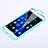 Silikon Schutzhülle Flip Tasche Durchsichtig Transparent für Huawei Honor 6 Plus Hellblau