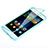 Silikon Schutzhülle Flip Tasche Durchsichtig Transparent für Huawei P8 Lite Hellblau