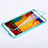 Silikon Schutzhülle Flip Tasche Durchsichtig Transparent für Samsung Galaxy Note 3 N9000 Hellblau