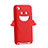 Silikon Schutzhülle Gummi Tasche Engel für Apple iPod Touch 4 Rot