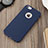 Silikon Schutzhülle Gummi Tasche Loch für Apple iPhone 5 Blau