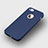 Silikon Schutzhülle Gummi Tasche Loch für Apple iPhone 5S Blau