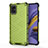 Silikon Schutzhülle Rahmen Tasche Hülle Durchsichtig Transparent 360 Grad Ganzkörper AM1 für Samsung Galaxy A51 4G Grün