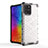 Silikon Schutzhülle Rahmen Tasche Hülle Durchsichtig Transparent 360 Grad Ganzkörper AM1 für Samsung Galaxy M80S