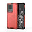 Silikon Schutzhülle Rahmen Tasche Hülle Durchsichtig Transparent 360 Grad Ganzkörper AM1 für Samsung Galaxy S20 Ultra Rot