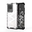 Silikon Schutzhülle Rahmen Tasche Hülle Durchsichtig Transparent 360 Grad Ganzkörper AM1 für Samsung Galaxy S20 Ultra Weiß